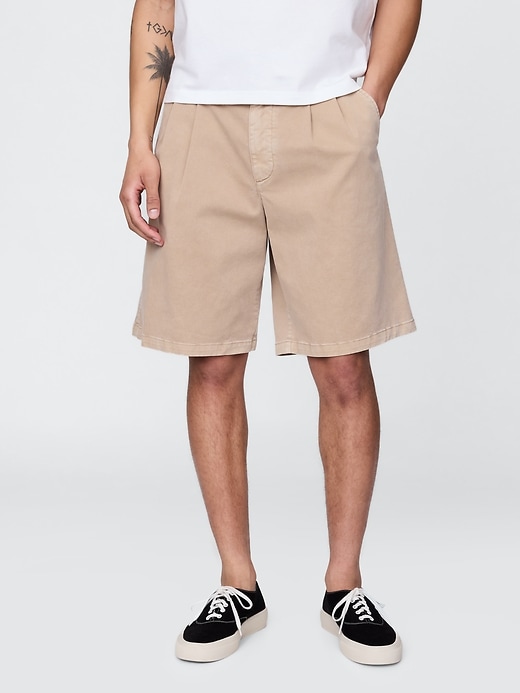 Image number 2 showing, Pleated Khaki Shorts