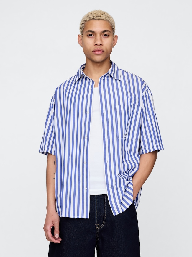 Organic Cotton Oversized Poplin Shirt