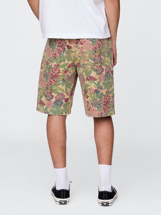 Image number 4 showing, Floral Canvas Shorts