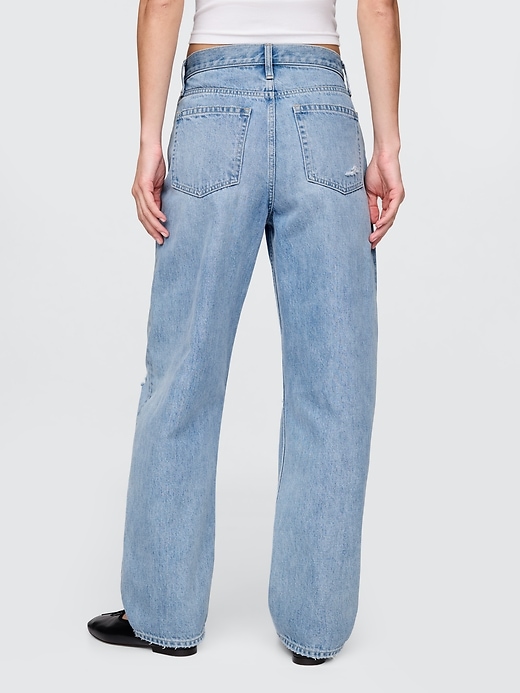 Image number 4 showing, High Rise Barrel Jeans