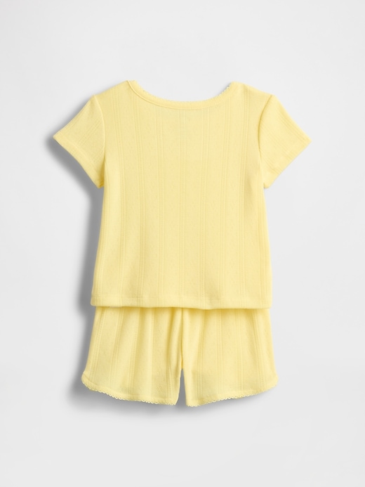 Image number 2 showing, Baby & Toddler Recycled Pointelle PJ Set