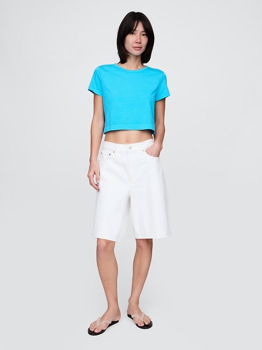 Image number 2 showing, Organic Cotton VintageSoft Cropped T-Shirt