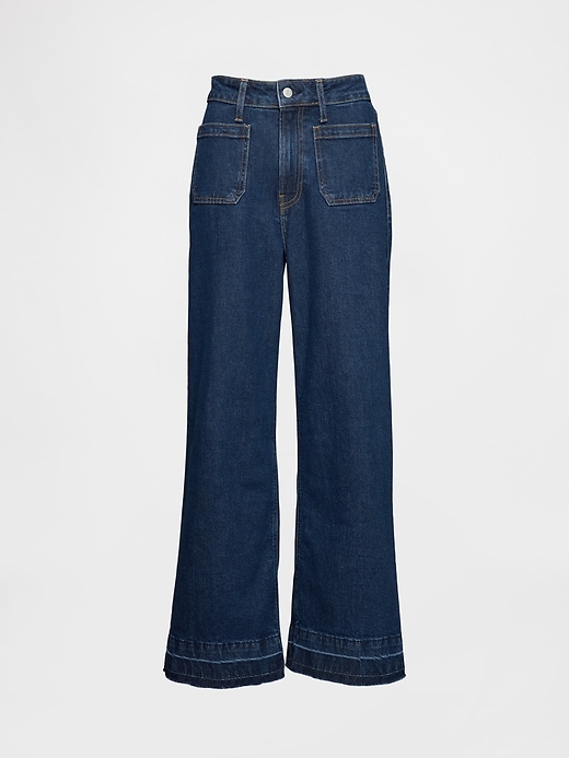Image number 8 showing, Curvy High Rise Stride Wide-Leg Ankle Jeans