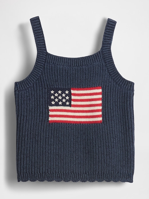 Image number 2 showing, Baby & Toddler Crochet Americana Tank Top