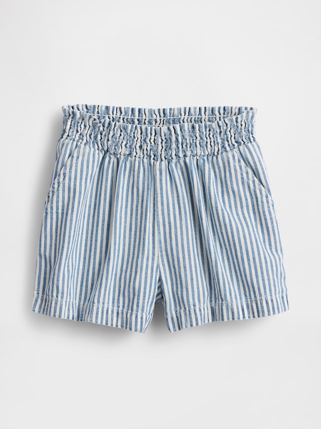 Baby & Toddler Denim Stripe Pull-On Shorts
