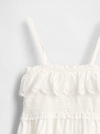 Kids Smocked Ruffle Midi Dress