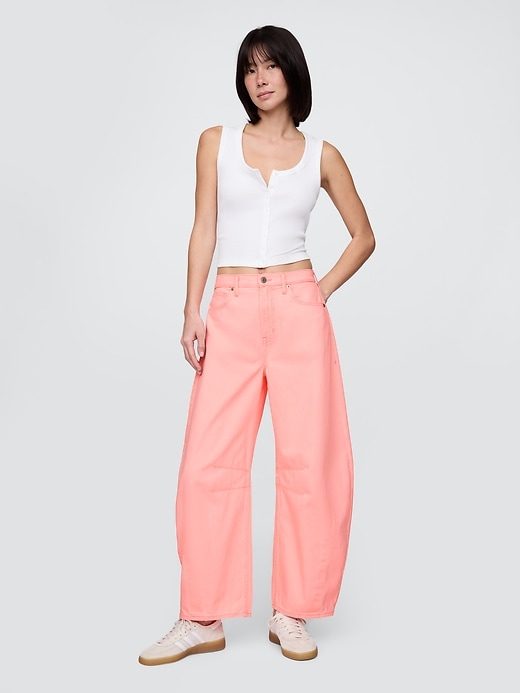 Image number 1 showing, High Rise Horseshoe Jeans