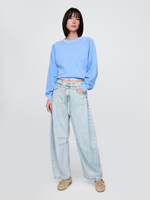 Image number 1 showing, High Rise UltraSoft Horseshoe Jeans