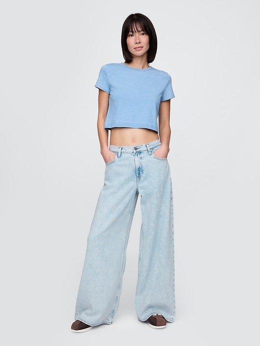 Image number 1 showing, Low Slung UltraSoft Extra Baggy Jeans