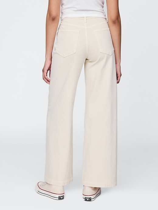 Image number 5 showing, High Rise Stride Wide-Leg Jeans