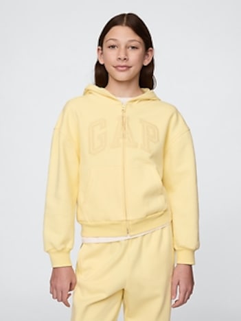 Kids VintageSoft Logo Zip Hoodie