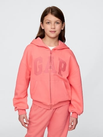 Kids VintageSoft Logo Zip Hoodie