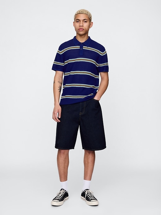 Image number 2 showing, Textured Crochet Polo Shirt