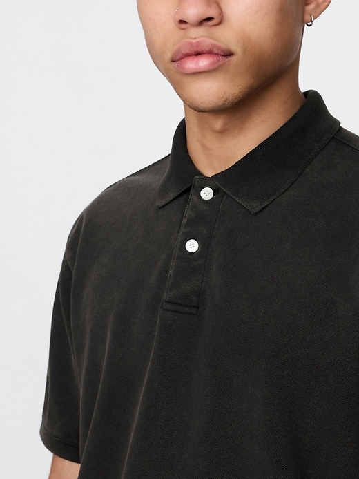 Image number 4 showing, Relaxed Pique Polo Shirt