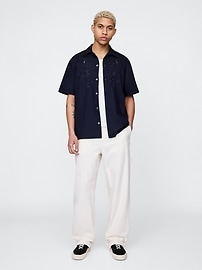 Eyelet Poplin Shirt