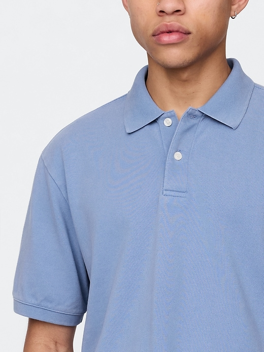 Image number 4 showing, Relaxed Pique Polo Shirt
