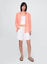 View large product image 56 of 62. 100% Linen Oversized Shirt