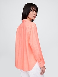 View large product image 57 of 62. 100% Linen Oversized Shirt