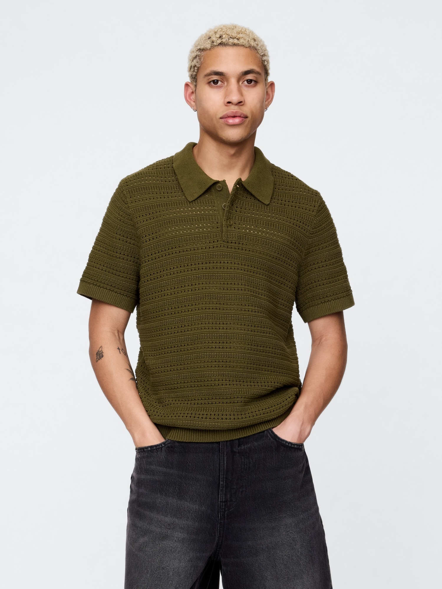 Sweater Polo Shirt