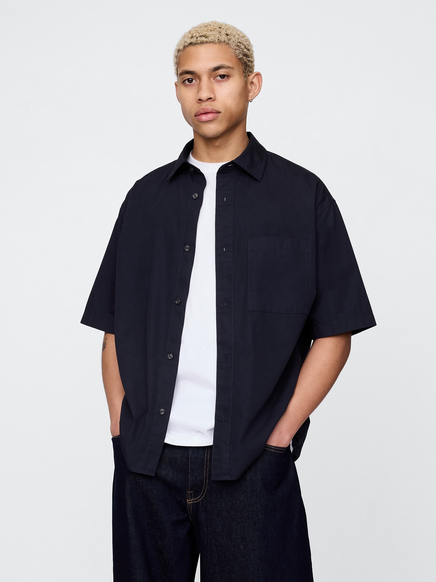 Organic Cotton Oversized Poplin Shirt