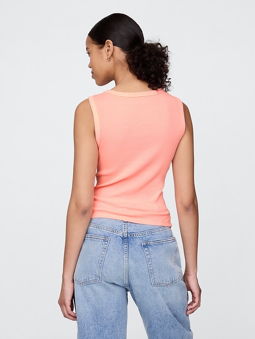Image number 3 showing, Rib Scoop Tank Top