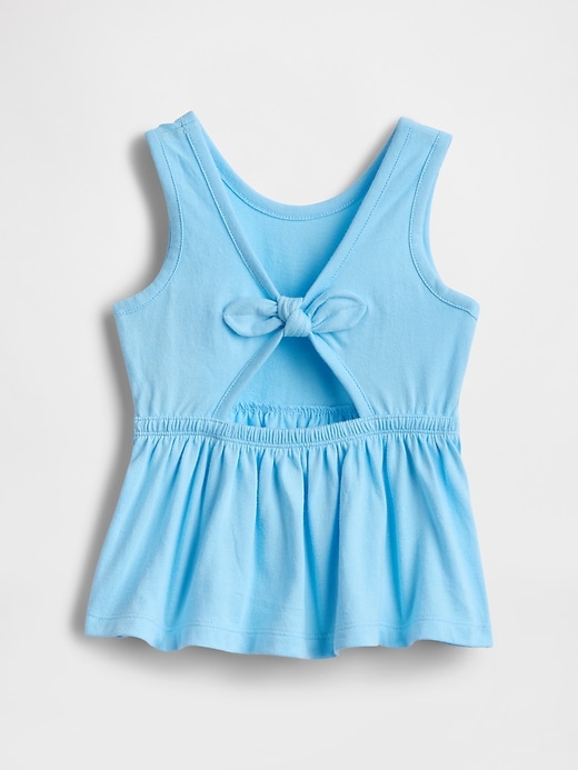 Image number 2 showing, Baby & Toddler Bow-Back Peplum Top