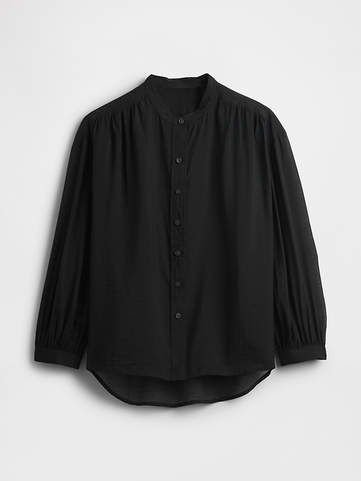 Image number 4 showing, Sheer Button-Front Shirt