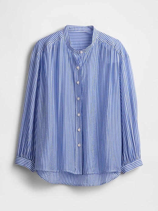 Image number 4 showing, Sheer Button-Front Shirt