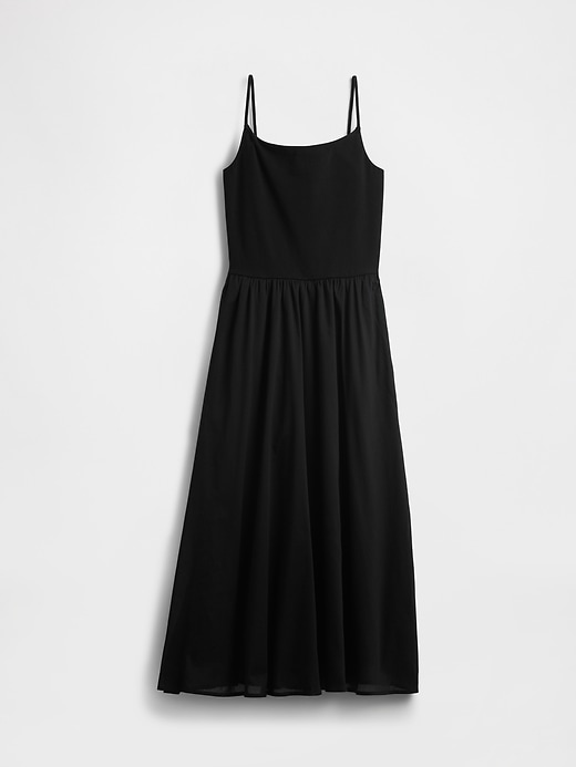 Image number 6 showing, Compact Jersey Mixed Media Maxi Dress