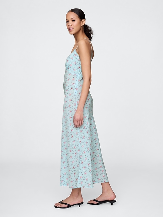Image number 3 showing, Ruffle-Trim Maxi Slip Dress