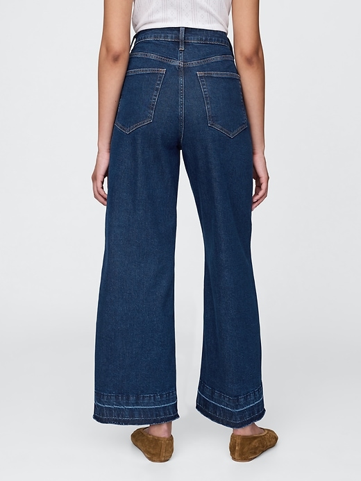 Image number 5 showing, Curvy High Rise Stride Wide-Leg Ankle Jeans