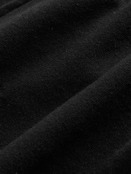 Image number 5 showing, French Terry Wide-Leg Rolled Hem Sweatpants