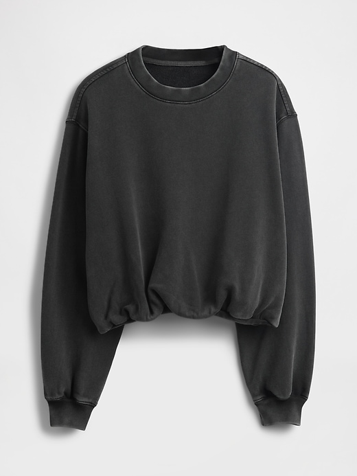 Image number 4 showing, Heavyweight French Terry Bubble-Hem Sweatshirt