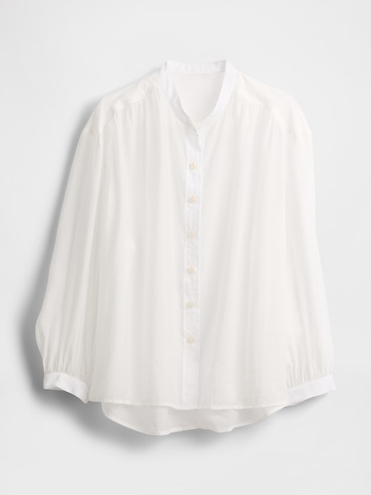 Image number 5 showing, Sheer Button-Front Shirt
