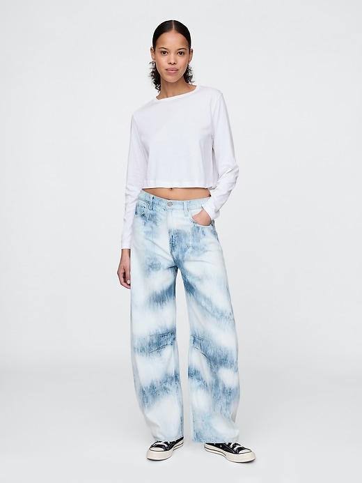 Image number 1 showing, High Rise UltraSoft Horseshoe Jeans