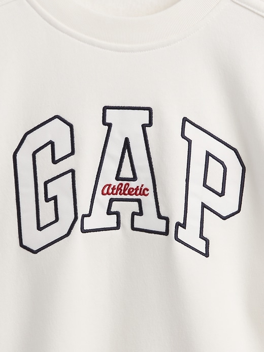 Image number 4 showing, VintageSoft Cropped Elbow-Sleeve Sweatshirt