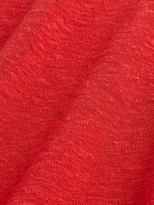 Image number 4 showing, Linen-Blend Crewneck Shell Tank Top