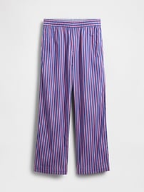 Organic Cotton Poplin Easy Wide-Leg Pants