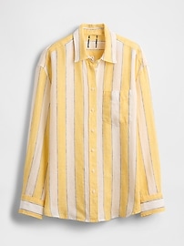 View large product image 34 of 62. 100% Linen Oversized Shirt