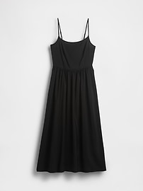Linen-Blend Drop-Waist Maxi Dress