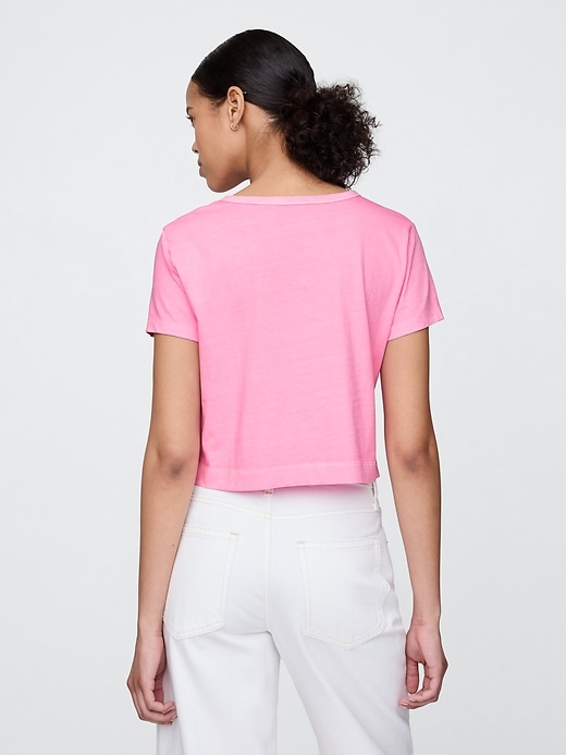 Image number 3 showing, Organic Cotton VintageSoft Cropped T-Shirt