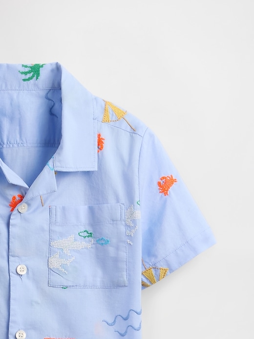 Image number 4 showing, Baby & Toddler Organic Cotton Cabana Shirt