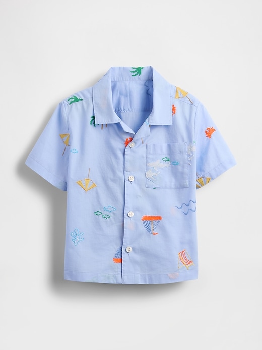 Image number 2 showing, Baby & Toddler Organic Cotton Cabana Shirt