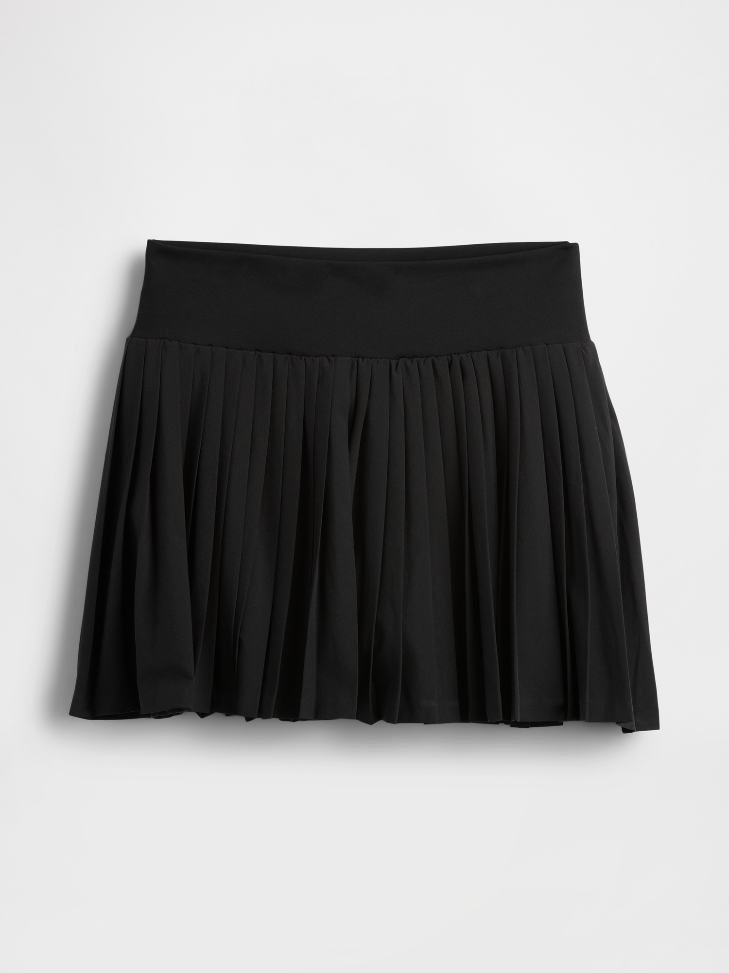 Женская юбка-шорты Gap GapFit Pleated Exercise Skort, цвет: Насыщенный чёрный — фото 5