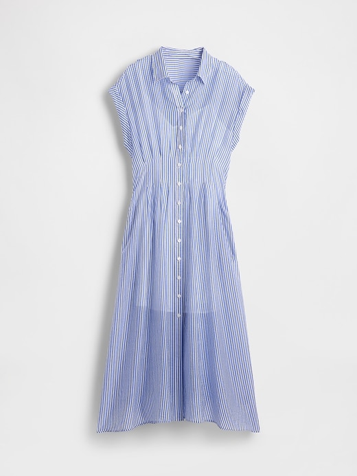 Image number 5 showing, Sheer Midi Shirtdress