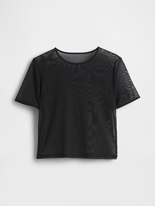 Image number 4 showing, Mesh Cropped T-Shirt