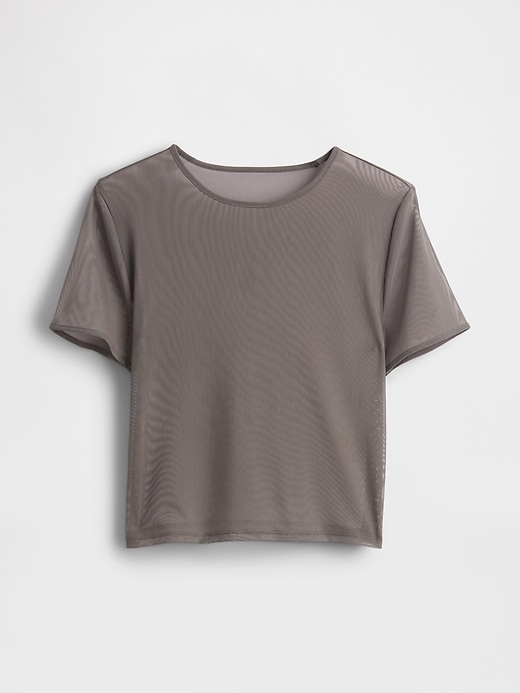 Image number 4 showing, Mesh Cropped T-Shirt