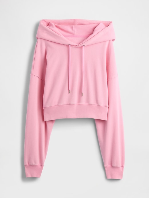 Image number 5 showing, French Terry Cropped Oversized Hoodie
