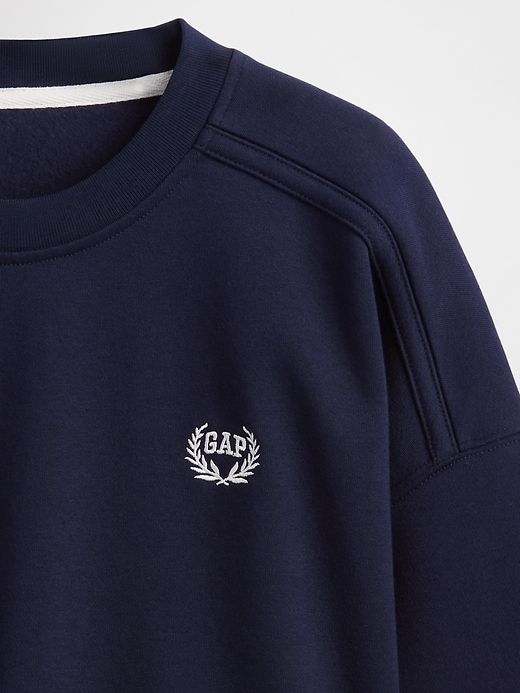 Image number 4 showing, VintageSoft Cropped Elbow-Sleeve Sweatshirt