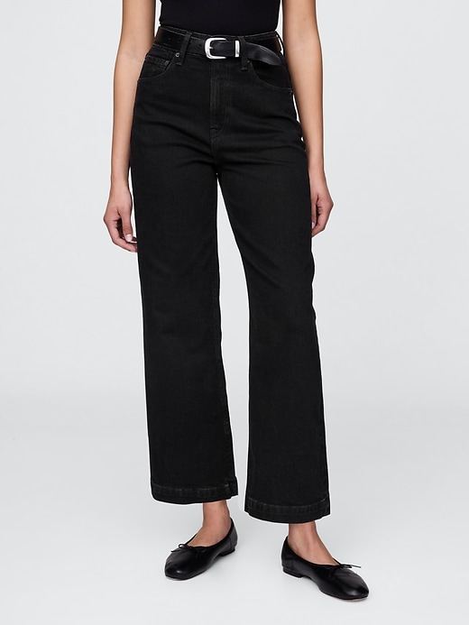 Image number 2 showing, Curvy High Rise Stride Wide-Leg Ankle Jeans